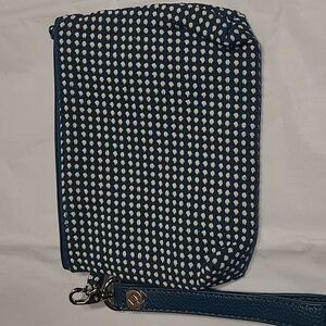 NWOT Thirty-One Stylish Teal and White Mini Wristler